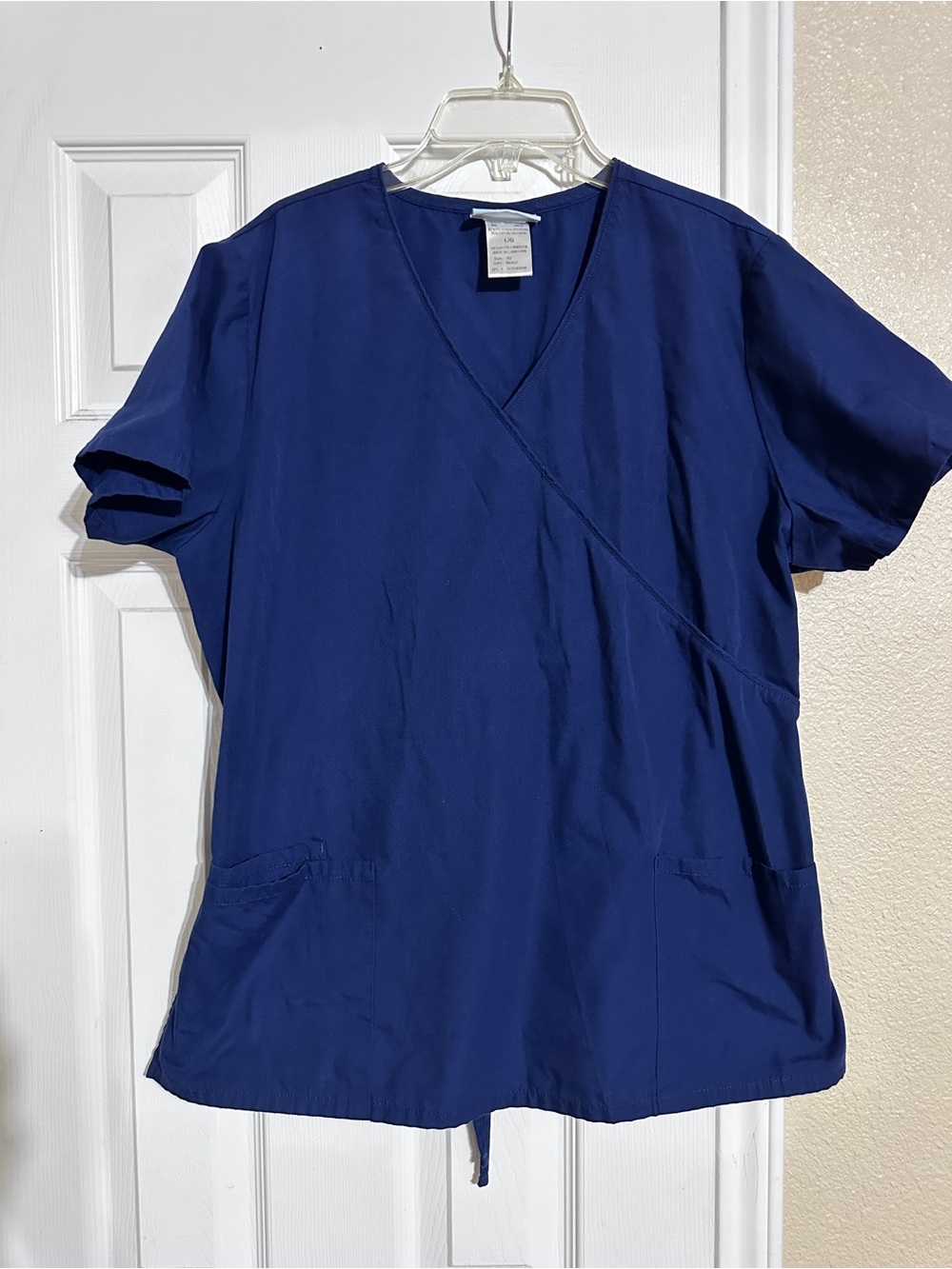 Sb Women's Navy Blue V-Neck Scrub Top